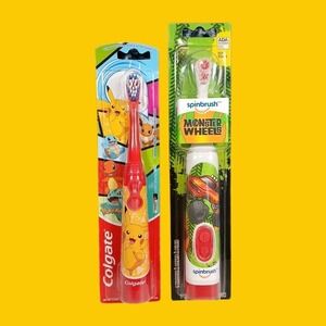 Colgate Spinbrush Toothbrush Kids Pokemon Monster Truck